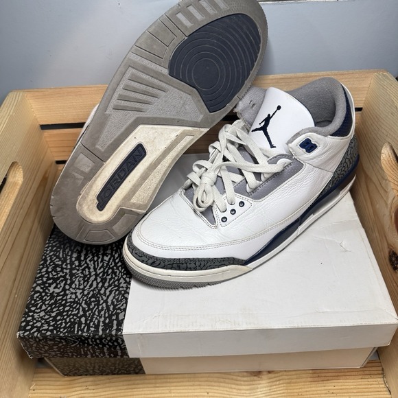 Jordan Air Jordan 3 Retro Midnight Navy [CT8532-140] 2023 Shoes Men's Sz 10.5